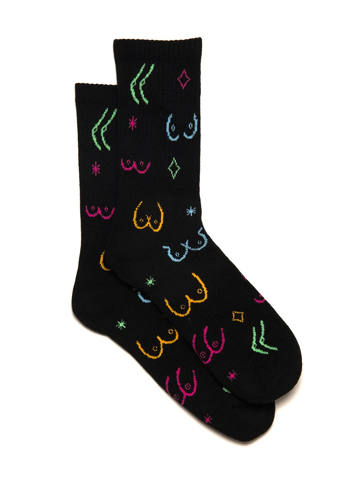 SCOUT & TRAIL BOOBS SOCK - BLACK