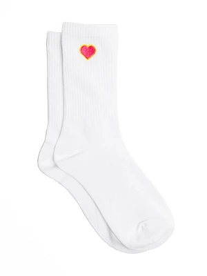 SCOUT & TRAIL PINK HEART SOCK