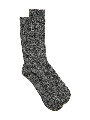 SCOUT & TRAIL MARBLED SOCK - BLACK