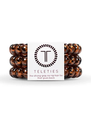 TELETIES HAIR TIE LARGE - TORTOISE