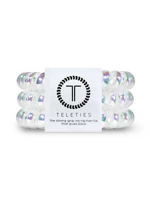 TELETIES HAIR TIE LARGE - PEPPERMINT