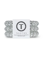 TELETIES HAIR TIE LARGE - SILVER - CLEARANCE