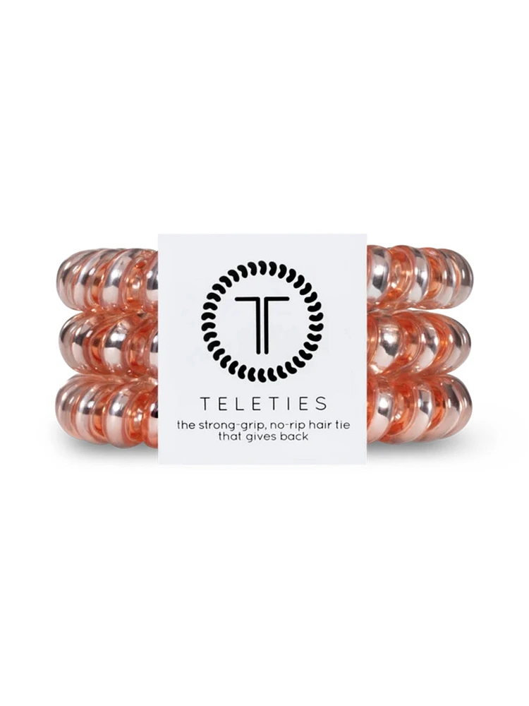 TELETIES HAIR TIE LARGE - MILLENNIAL PINK