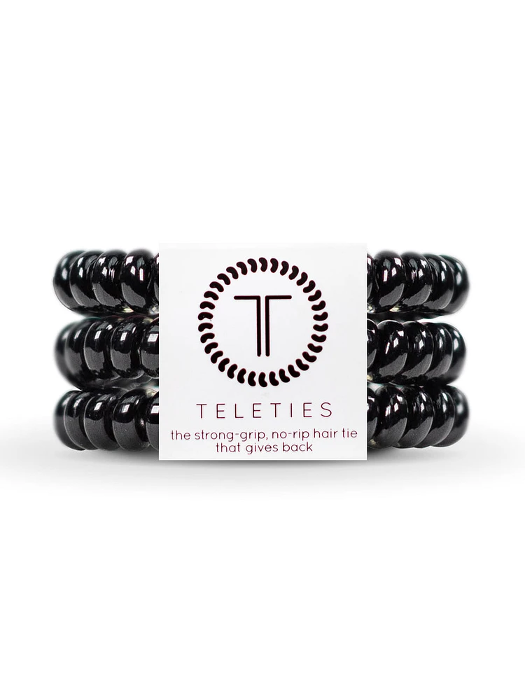 TELETIES HAIR TIE SMALL - JET BLACK