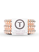 TELETIES HAIR TIE SMALL - METALLIC PINK