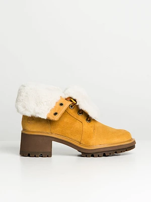 WOMENS TIMBERLAND KORI PARK TEDDY FOLDDOWN SDE BOOT - CLEARANCE