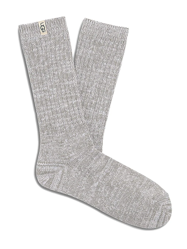 UGG RIB KNIT SLOUCHY CREW SOCK