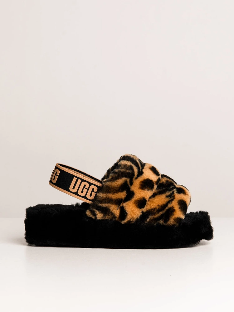 WOMENS UGG FLUFF YEAH ANIMALIA SANDAL - CLEARANCE