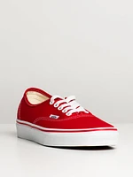 MENS VANS AUTHENTIC RED CANVAS SHOES - CLEARANCE