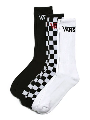 VANS CREW SOCK 3 PACK   - CLEARANCE