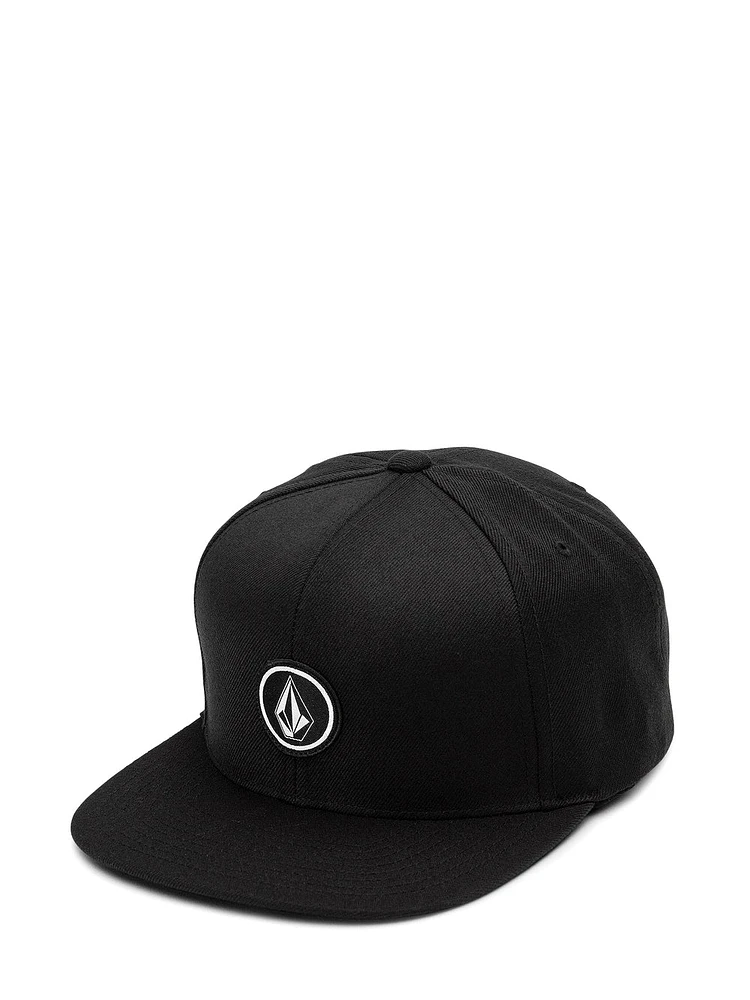 VOLCOM QUARTER TWILL SNAPBACK HAT - BLACK  - CLEARANCE