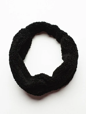 TEDDY HEADBAND - BLACK - CLEARANCE