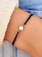 PURA VIDA SIMPLE PEARL BEAD CHARM BRCLT