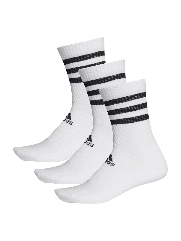 ADIDAS 35 CUSHION CREW 3 PACK SOCKS - CLEARANCE