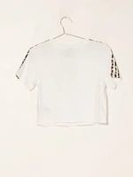 ADIDAS CROPPED SHORT SLEEVE TEE - CLEARANCE