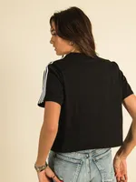 ADIDAS 3-STRIPES CROPPED T-SHIRT - CLEARANCE