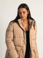 AZALEA WANG STASSI LONG HOODIE PUFF JACKET