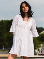 BILA77 ESPERANZA EYELET DRESS - CLEARANCE