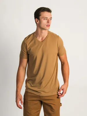 VICTOR V-NECK TEE - COFFEE