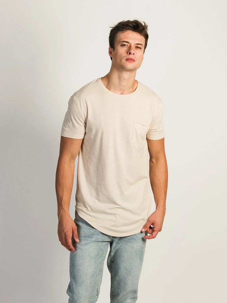 LONGLINE TEE- PARCHMENT