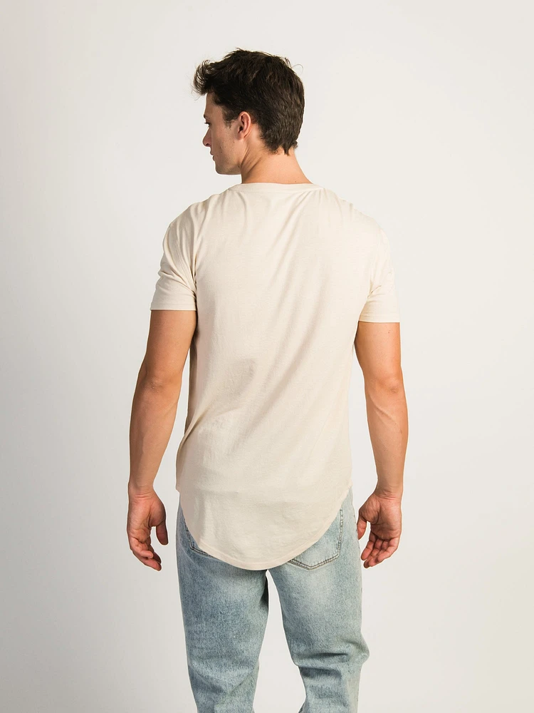 LONGLINE TEE- PARCHMENT