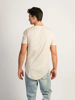 LONGLINE TEE- PARCHMENT