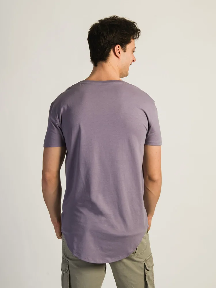 LONGLINE TEE - DUSTY LILAC