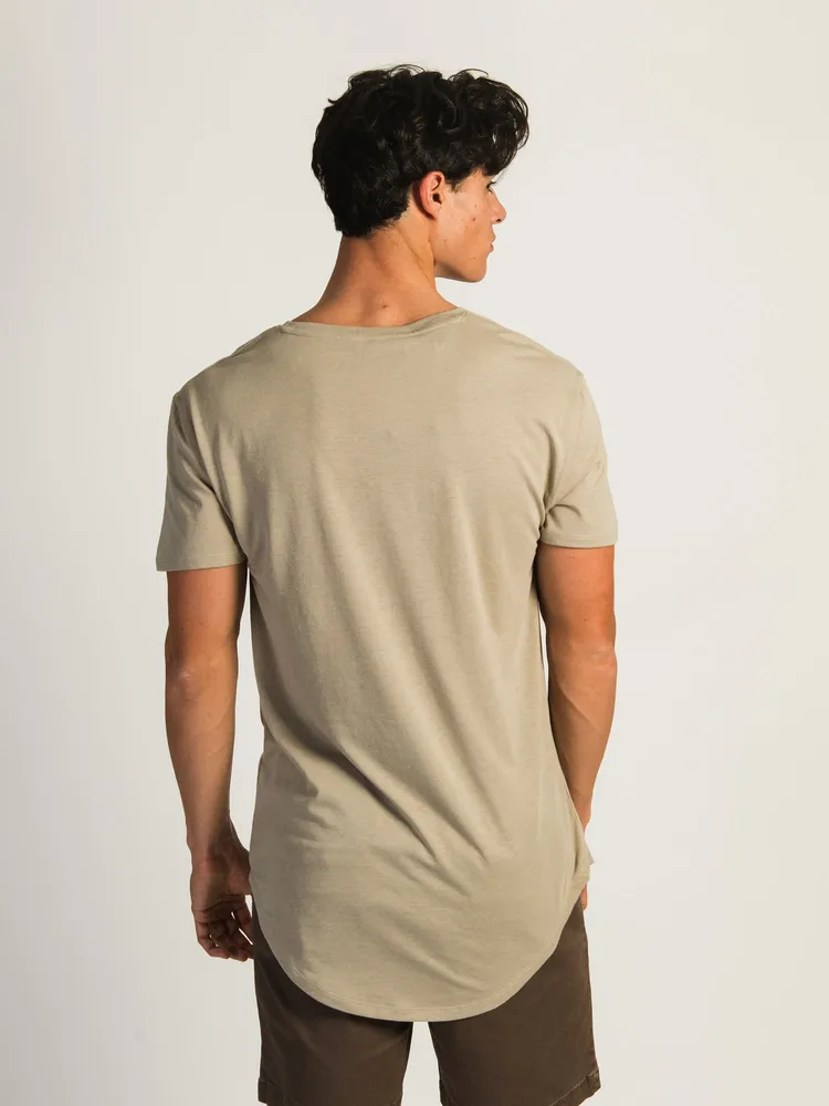 LONGLINE TEE - OATMEAL