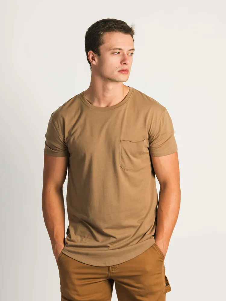 LONGLINE TEE - BEIGE