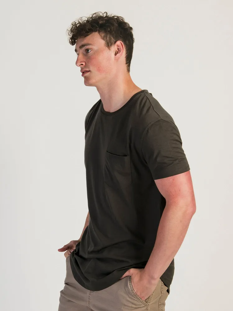 LONGLINE TEE - CHARCOAL