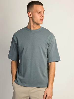 BOXY FIT T-SHIRT- STEEL