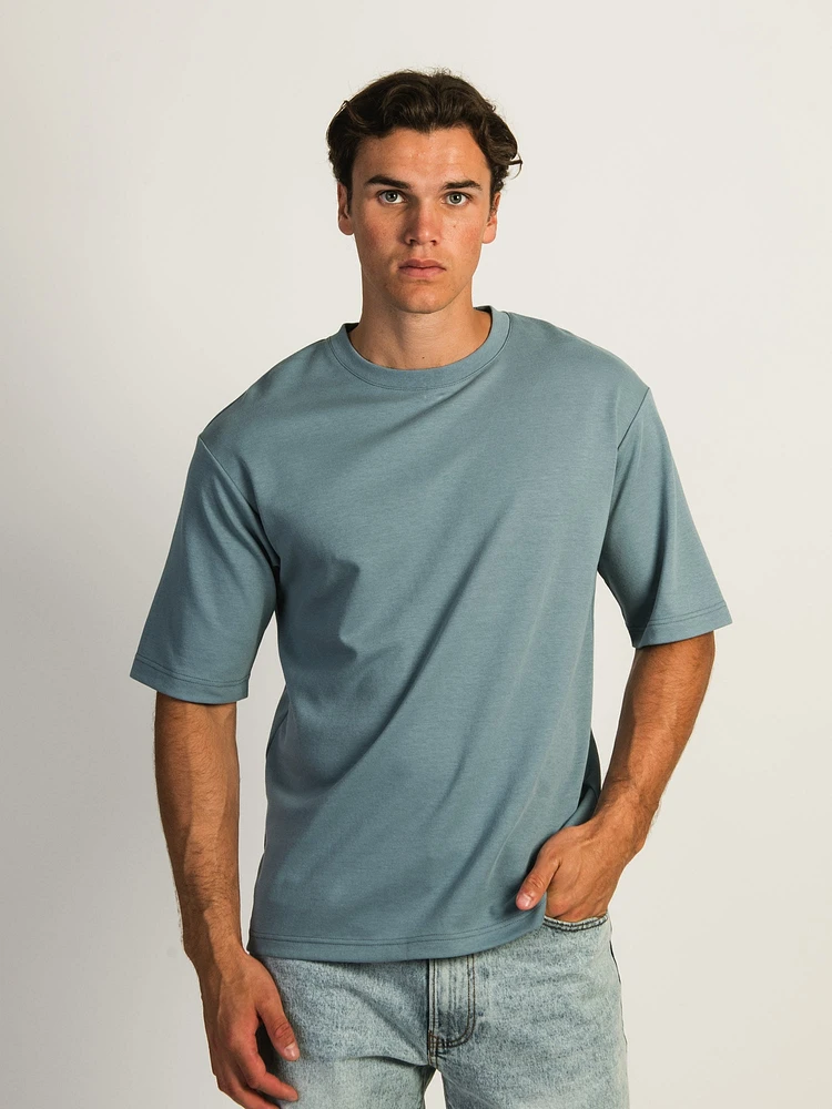 BOXY FIT TEE- CITADEL BLUE