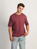 BOXY FIT TEE- SMOKEY MAUVE