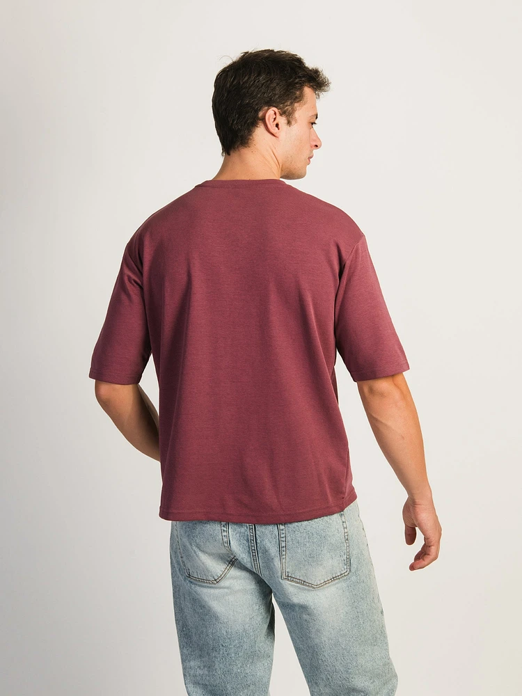 BOXY FIT TEE- SMOKEY MAUVE