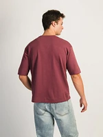 BOXY FIT TEE- SMOKEY MAUVE