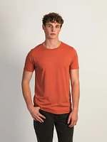 BOATHOUSE VICTOR CREWNECK TEE - CORAL