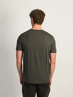 BOATHOUSE VICTOR CREWNECK TEE - FOREST WASH