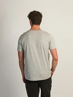 BOATHOUSE VICTOR CREWNECK TEE - HEATHER GREY