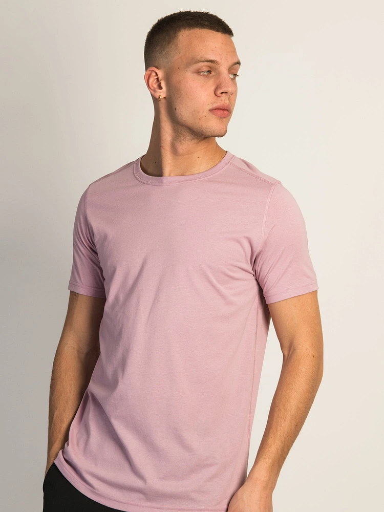 T-SHIRT BOATHOUSE VICTOR CREWNECK – DUSTY ROSE