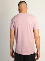 VICTOR CREWNECK TEE - DUSTY ROSE