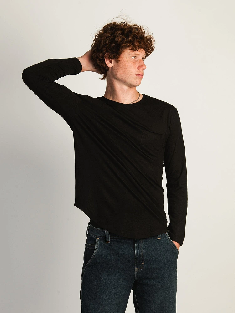 LONG SLEEVE LONGLINE TEE