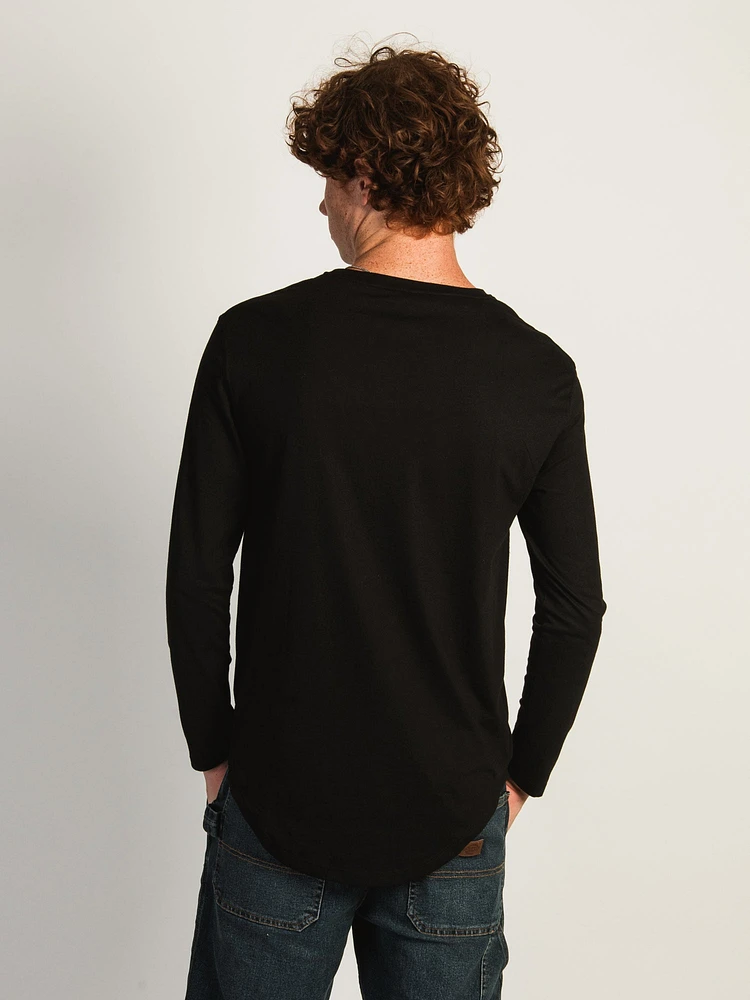 LONG SLEEVE LONGLINE TEE