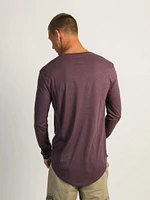 LONG SLEEVE LONGLINE TEE