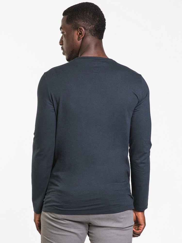 T-SHIRT À MANCHES LONGUES ET COL RAS DU COU POUR HOMME
