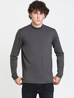 BOATHOUSE LONG SLEEVE MOCK NECK TEE