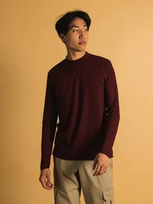 LONG SLEEVE MOCKNECK T-SHIRT
