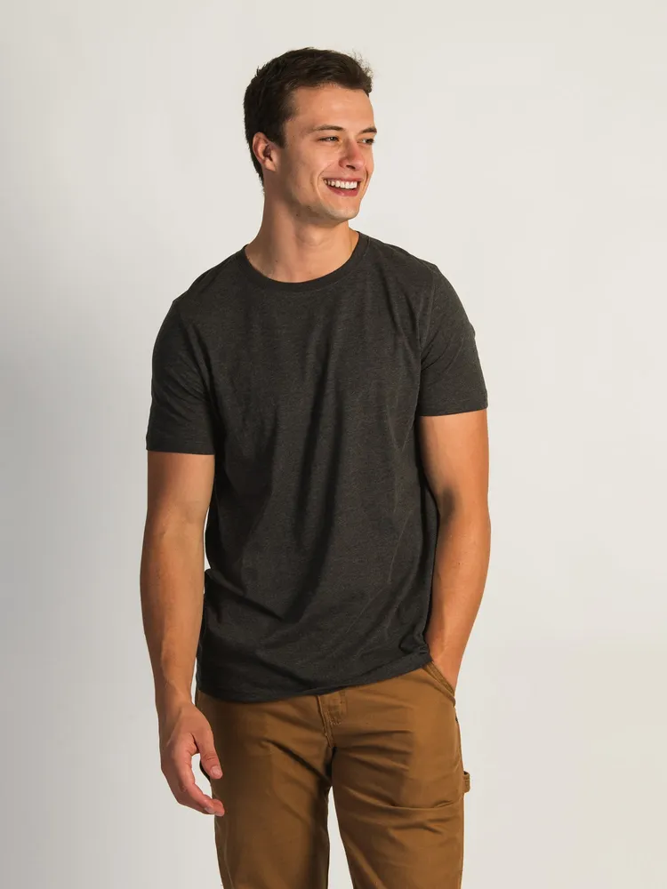 VICTOR CREWNECK TEE - DARK GREY