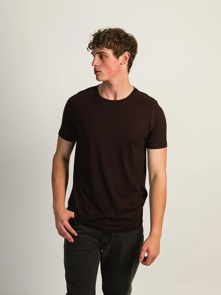 T-SHIRT VICTOR RAS DU COU - PLUM
