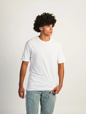 T-SHIRT COUPE LONGUE- BLANC