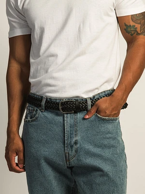 BOATHOUSE BLACK BRAIDED BELT
